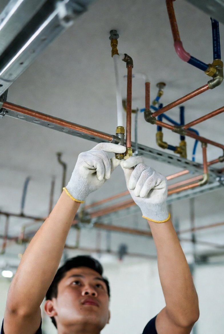 Precision pipework and aircon installation by HEDIRCOOL